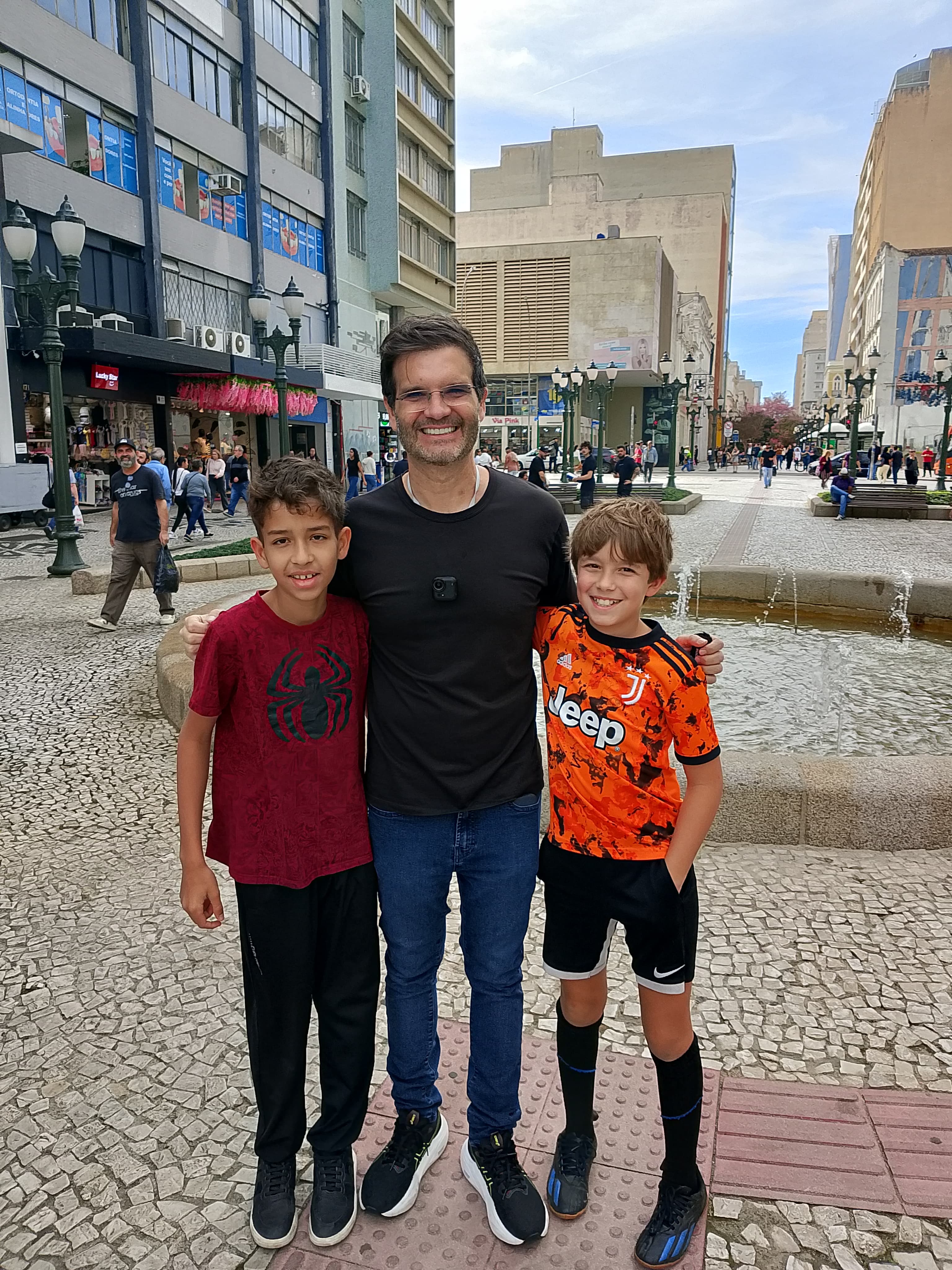 Juliana, Francisco e Arthur